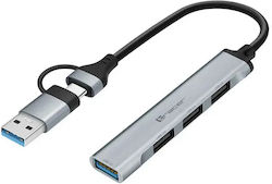 Tracer USB Хъб с 10 Порта (USB-A / USB-C) TRAPOD47499