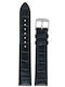 Rochet Charleston Curea din piele Negru 20mm