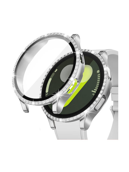Plastikhülle in Silber Farbe für Samsung Galaxy Watch 7 44mm