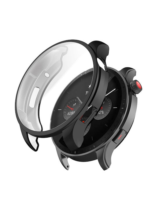 Silikonhülle in Schwarz Farbe für Amazfit GTR 4 46mm