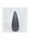 Set of Gray Ceramic Decorative Vases Φ13xH36cm 2 Pieces