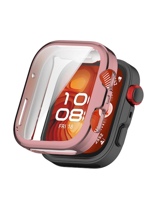 Silicone Case in Pink color for Huawei Watch Fit 4 Pro