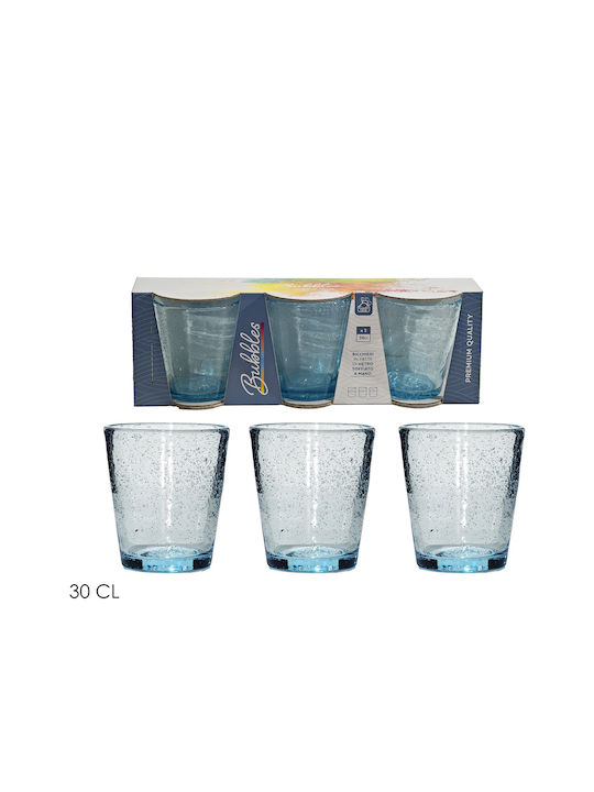 ArteLibre Set of Glasses made of Glass in Light Blue Color 3pcs