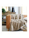 S-f Fauves Blanket Fleece Couch 130x160cm Natural