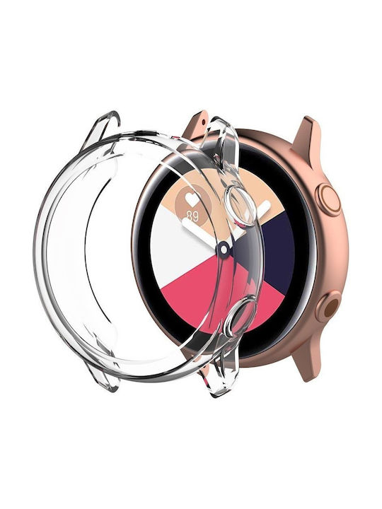 Θήκη Σιλικόνης σε Διάφανο χρώμα για Samsung Galaxy Watch Active SM-R500 Θήκη Σιλικόνης σε Διάφανο χρώμα για Samsung Galaxy Watch Active SM-R500