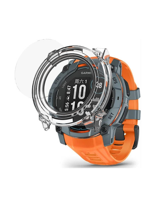 Plastikhülle in Transparent Farbe für Garmin Instinct 3 Solar, Instinct 3 AMOLED