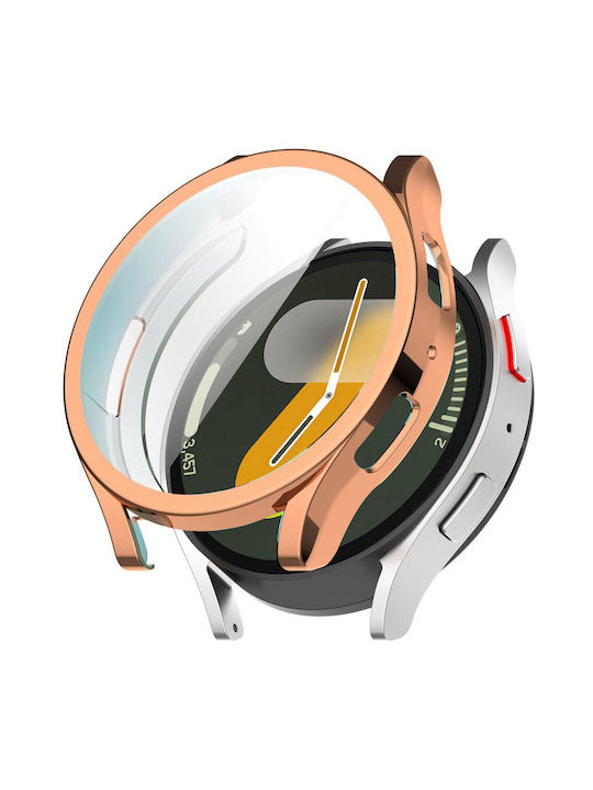 Пластмасов Калъф в Розово злато цвят за Samsung Galaxy Watch 7 40мм