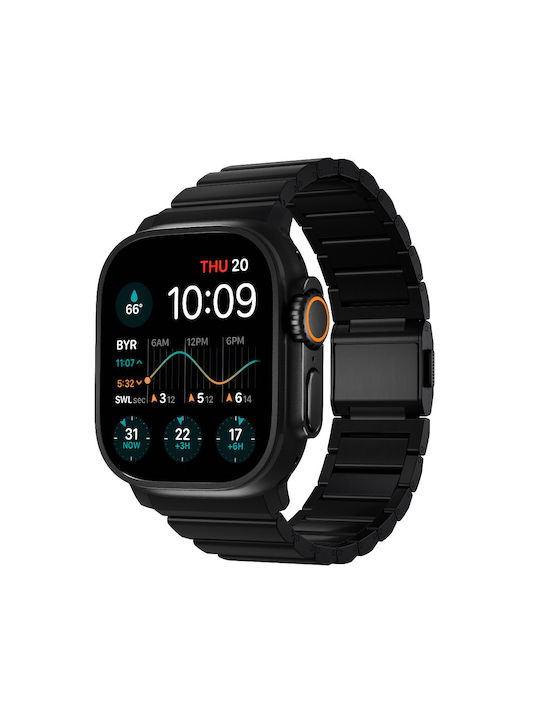 Nomad Titanium V2 Grade 5 Band Μπρασελέ Μεταλλικό Apple Watch Series 42mm-44mm-45mm-49mm Ultra 1/2 Μαυρο Hardware Nm014834858