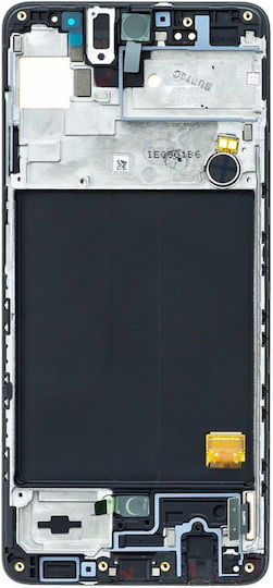 Screen Samsung A515 with Touch Mechanism and Frame for Samsung A51 (Black)