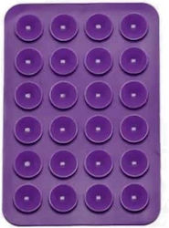 Ventuză Din Silicon Pătrată Violet