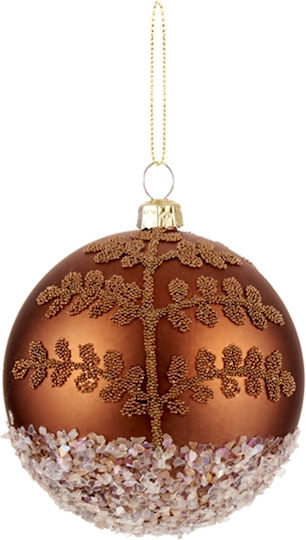 Plastic Ball Decor Bronze-Green-Brown 8cm-Random Selection #04.b-25031