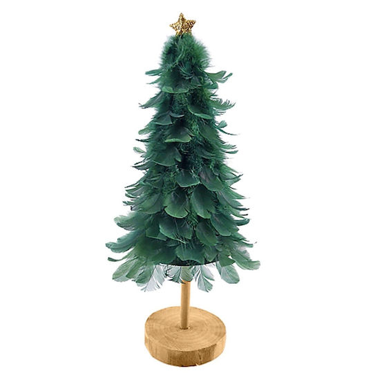 Christmas Decorative Wood Tree 33cm Green