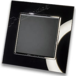 Lineme Wall Switch One-Way with Frame Black