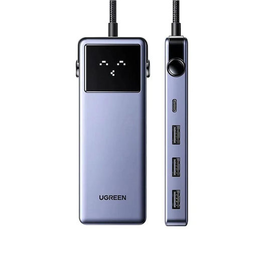Ugreen CM888 USB-C Docking Station mit HDMI 4K PD Ethernet Gray