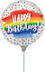 Mini Shape Μπαλόνι ''happy Birthday'' Rainbow