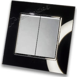 Lineme Wall Switch Double with Aller Retour Sil...