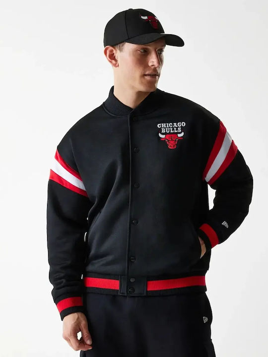 New Era Chicago Bulls Geacă Bomber Neagră