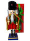 Velve Nutcracker de Crăciun Lemn Roșu