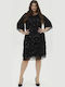 Midi Abendkleid Schwarz