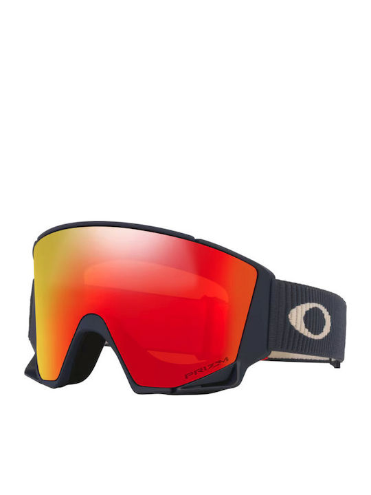 Oakley Snow Mască de schi și snowboard pentru adulți, multicoloră, cu lentilă multicoloră