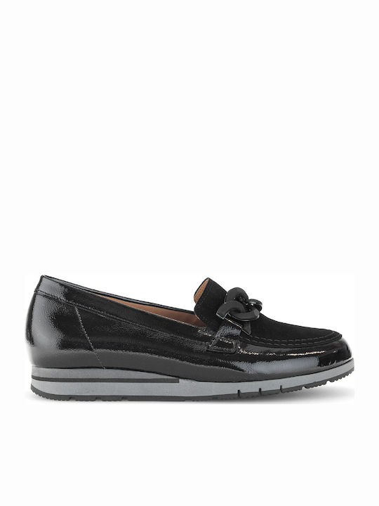 Gabor Лачени Дамски Loafers в Черен Цвят