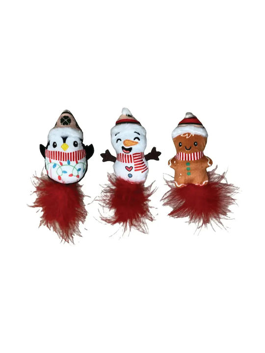 Catoikos Xmas Toy W Feather & Catnip 9.5cm