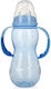 Nuby Kinder Trinkflasche aus Silikon Blau 320ml