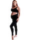 Maternity Cotton Leggings Black