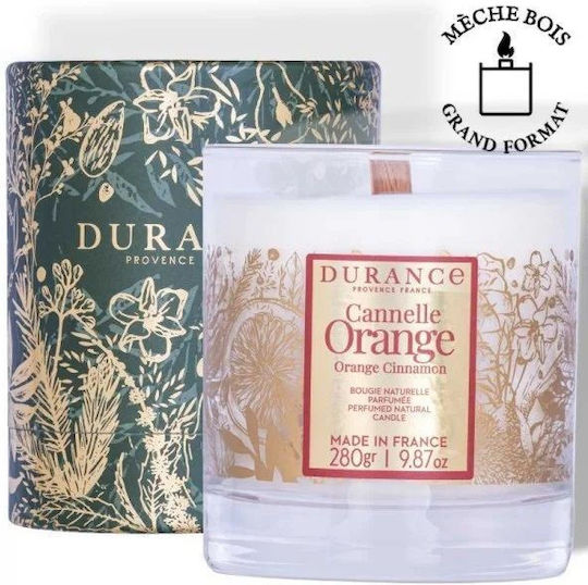 Durance Candle Orange Cinnamon Noel 2024-αρωματικό Κερί Ξύλινο Φυτίλι 280g
