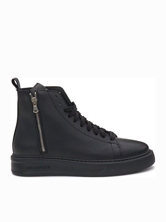 Leder Schwarz Herrenstiefel