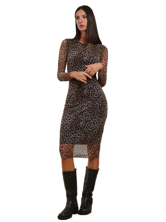 Susymix Damenkleid Abend Mehrfarbig