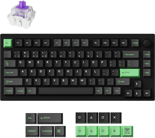 Keychron Lemokey P1 HE P1H-M1Z Wireless Gaming Keyboard 75% With Magnetic Switches And RGB Lighting English US