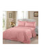 Lucktora Duvet Cover Set Single with Pillowcase 160x240 Pink