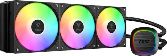 Gamdias Aura GL360 v2 Water Cooling System AIO CPU With 3 120mm Fans And ARGB Lighting