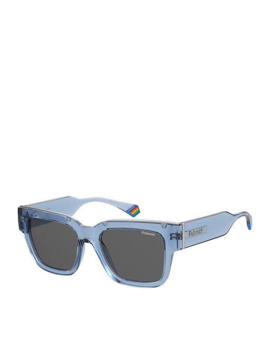 Polaroid Unisex Sunglasses with Blue Frame and ...