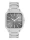 Oozoo Timepieces Ανδρικό Ρολόι Μπαταρίας με Ασημί Μεταλλικό Μπρασελέ