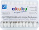 Akuku Baumwollstäbchen Stop Babys 60Stücke Sicher & Sanft Ohne Bpa