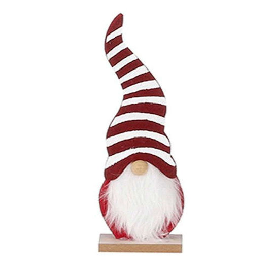 Illuminated Santa Claus White 23cm