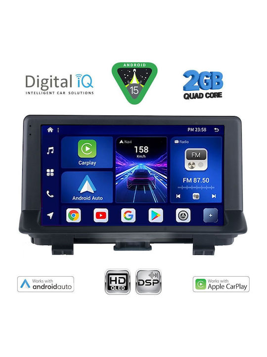 Digital IQ Car Audio System for Audi Q3 / A3 2013-2018 (Bluetooth/USB/AUX/WiFi/GPS/Apple-Carplay/Android-Auto) with Touch Screen 9"