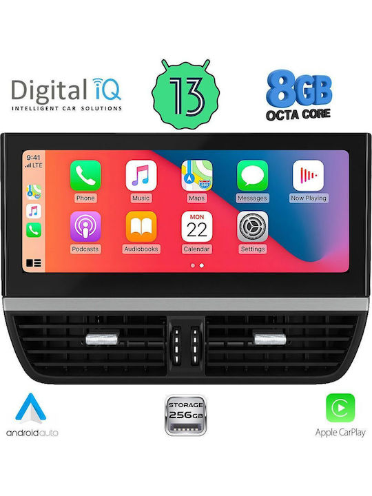 Digital IQ Car Audio System for Porsche Cayenne 2016-2017 (Bluetooth/USB/AUX/WiFi/GPS/Apple-Carplay/Android-Auto) with Touch Screen 12.3"