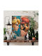 Canvas Painting Princess Peach Vs Super Mario Nintendo Knv2789 45cm X 65cm