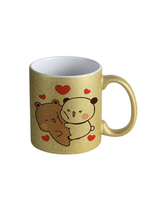 Koupakoupa Bubu & Dudu Mug Ceramic Gold 330ml