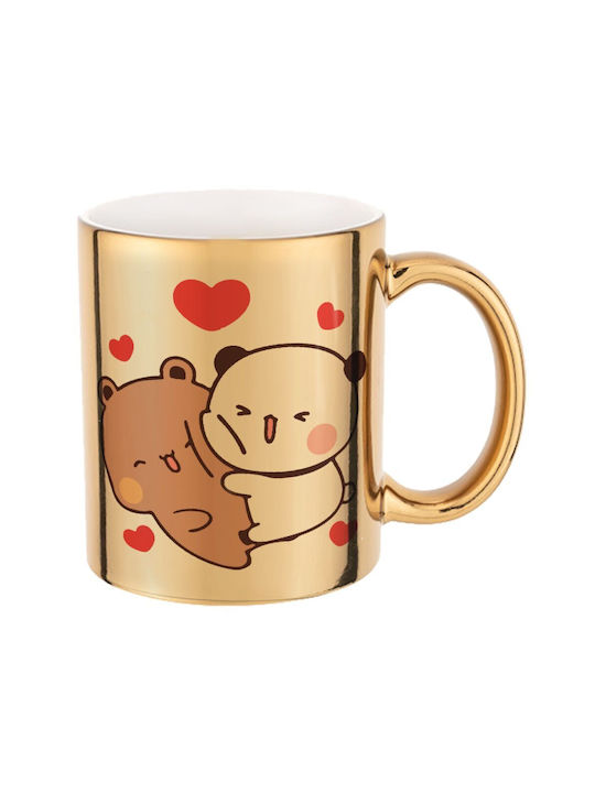 Koupakoupa Bubu & Dudu Mug Ceramic Gold 330ml
