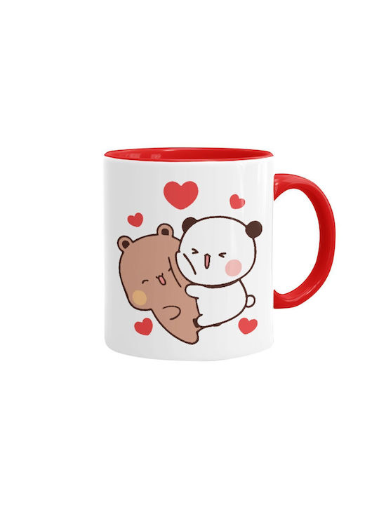 Koupakoupa Bubu & Dudu Mug Ceramic Red 330ml