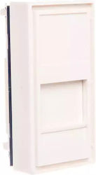 Single Module Straight Adapter 22.5x45mm 1xRJ45 1xRJ 12 DC/FA-644-1SP