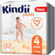 Kindii Diaper Pants No. 4 for 9-15kg 22pcs