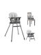 Lorelli Siesta Foldable Baby Highchair 3 in 1 with Adjustable Height Gray