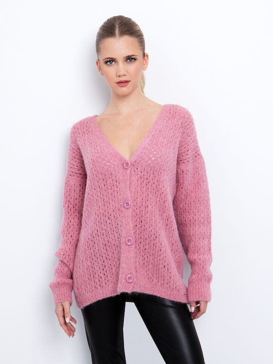 Toi&Moi Women's Knitted Cardigan Pink