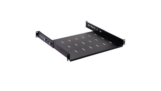Raft Reglabil Pentru Dulap Rack 19 Inch 1u 350mm Negru