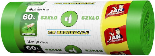 Jan Niezbędny Trash Bags Capacity 60lt 16pcs Green